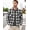 Graphite Black, variant on Casual Plaid Button Down Shacket for Men