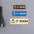 thumbnail image 5 of Standard IT Room Sign (Black Gold) - Medium, 5 of 5