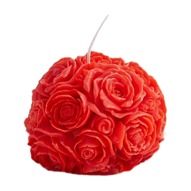 B Rose Ball Candle Wax Aromatherapy Decorative Scented For Romantic Dinner Table Centerpiece Home Ambiance