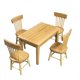 thumbnail image 1 of Juego de muebles en miniatura para casa de muñecas 1:12, mesa de comedor de madera, 4 sillas, accesorios para sala de estar, 5 unids/set Methold WJ4204-02B, 1 of 7