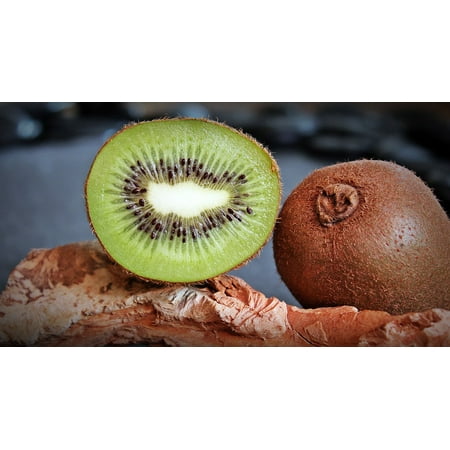 peel n stick poster of healthy eat fruit kiwi vitamins sweet food