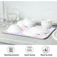 thumbnail image 7 of GZHJMY Pink Conjecture Dish Drying Mat for Kitchen Counter,Super Quick Absorbent Composite Sponge Dish Drying Pad,Heat Resistant Non-Slip Rack Tableware Mat (16x18Inch)for Dishes Coffee Machine Dish, 7 of 7