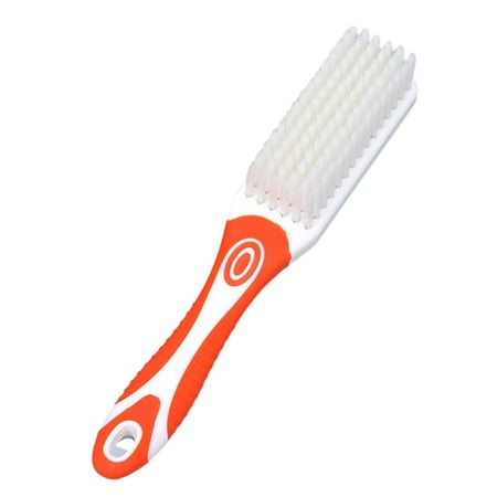 

Warkul Shoe Brush with Soft Bristle - Non-Slip Comfortable Grip Hanging Hole - Multifunctional Reusable Long Handle Brush for Clothes Shoes Kitchen Bathroom