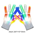 thumbnail image 2 of 1 par de guantes LED que brillan intensamente Guante luminoso para fiesta de Halloween de Navidad (adulto), 2 of 9