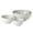 White, variant on Gibson Elite Sandy Pines 4 Piece Nesting Bowl Set, 4”, 5.5”, 7” & 9” Round Stoneware Bowls, Reactive Glaze Finish, Blue, Mixing, Prep & Serving Bowls, Microwave & Dishwasher Safe