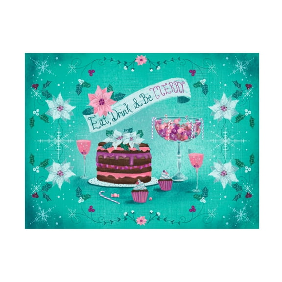 Canvas Wall Art - Christine Rotolo 'Holiday Treats 1' Wall Art for Living Room, Bedroom, or Office Décor by Trademark Fine Art - 19 x 14 Inches