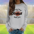 thumbnail image 2 of IYYVV Oversized Crewneck Sweatshirts Women,Game Day Football & Tennis Graphic Print Shirts Long Sleeve Cute Pullovers HA22-Light Gray XL, 2 of 5