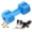 Blue, variant on PawfectpalsNatural Rubber Dumbbell Dog Chew Toy, Interactive Puzzle Toy, Food Dispenser Feeder, Bite Resistant for Teeth Dental Cleaning-Insert Treats (Red)