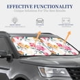 thumbnail image 4 of Fotbe Colorful Flowers 2-Piece Car Windshield Sun Shade | Sun Blocker for Car Windshield | Foldable Automotive Interior Accessories for Sun Protection-Medium, 4 of 7
