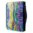 thumbnail image 3 of HELLHERO Lavender Cross Landscape PU Leather Bible Cover, Large Capacity Portable Church Bible Bag for Church Study and Daily Carry, 3 of 12