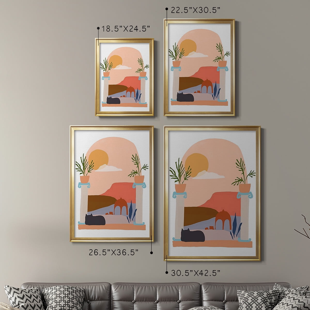 Paper Scene IV Premium Framed Print - Ready to Hang