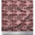 thumbnail image 1 of Soimoi Poly Georgette Fabric Floral Mandala Print Fabric by The Yard 52 Inch Wide, 1 of 3
