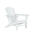thumbnail image 3 of WestinTrends Dylan 5-Piece Outdoor Patio HDPE Adirondack Chair With Square Coffee Table Conversation Set, White, 3 of 12