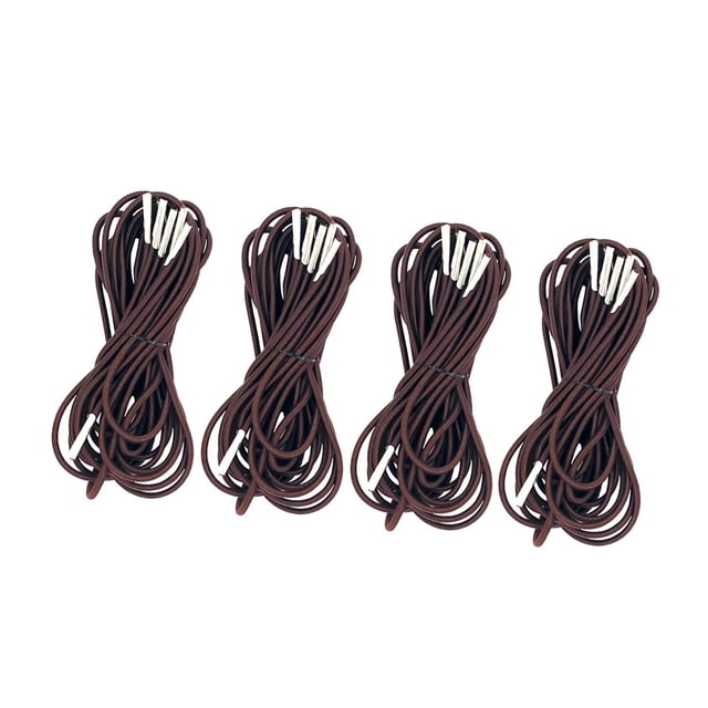 4 cordones de repuesto para sillas de 1,4 m y 2,2 m, cuerdas elásticas para tumbonas. Café
