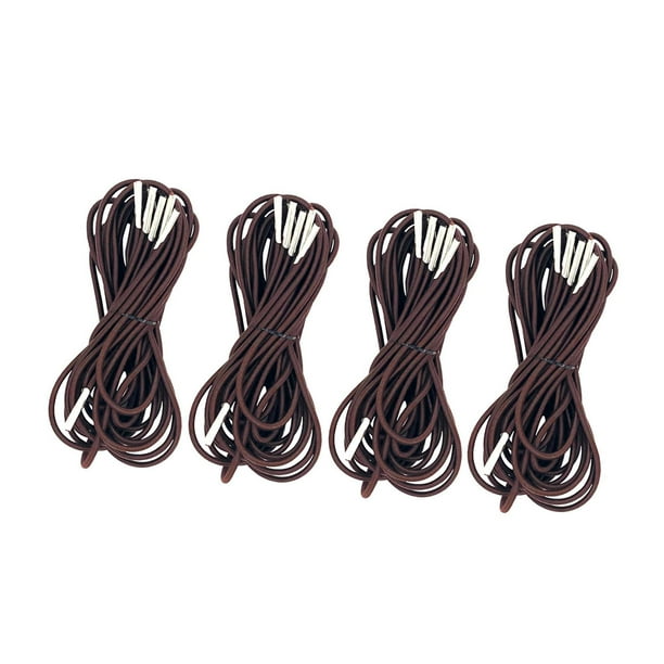 4x Cables de repuesto para sillas, reparación de tumbonas, sillas de jardín, cuerdas elásticas para sillas Café