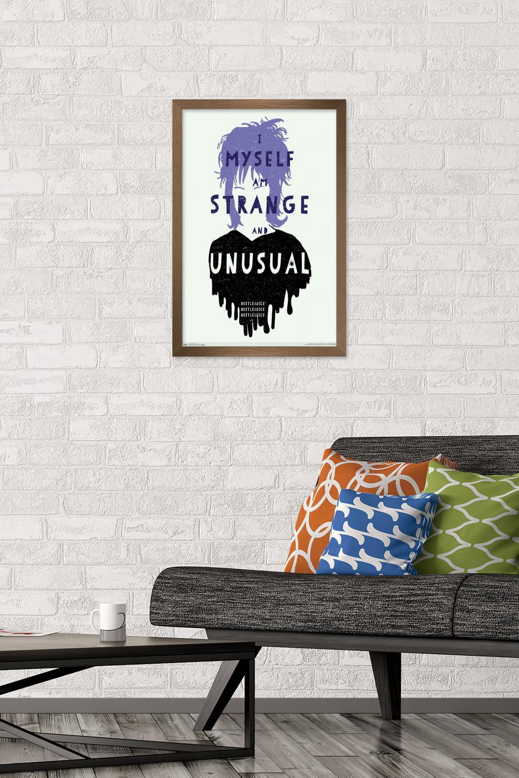 Beetlejuice - Strange Wall Poster, 14.725" x 22.375", Framed