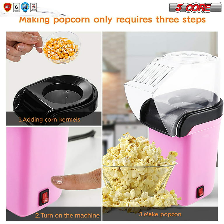 1pc Black Mini 110v Original Flavored Fully Automatic Quick Home Popcorn  Machine, Ideal For Gathering With Friends, Leisure & Watch Movie