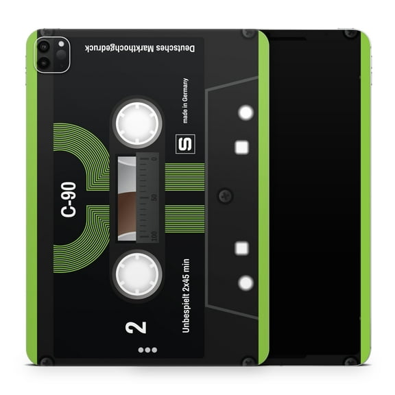 DesignSkinz Retro Cassette Tape V11 Full-Body Skin Decal Wrap Cover for iPad (A1219/A1337)