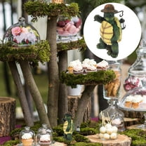 OFFIGAM Green Resin Tortoise Statue Decorative Outdoor Garden Sculpture for Yard Patio Home Decor