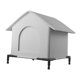 thumbnail image 4 of Caseta exterior para gatos, cómoda, impermeable, con cama y soporte elevado para todo tipo de lluvia. L, 4 of 9