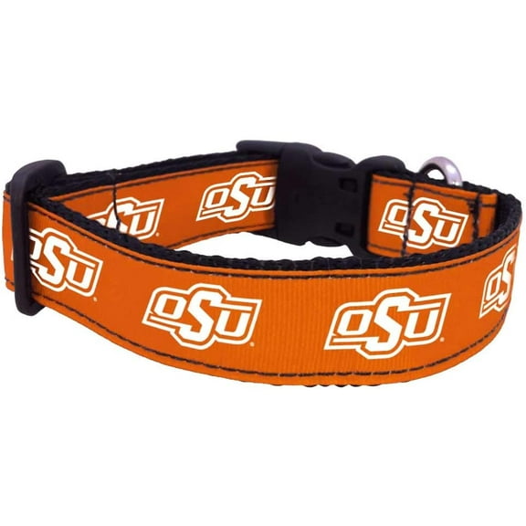 Brand New Oklahoma State Pet Dog Collar(X-Small), Official Cowboys Logo/Colors