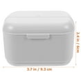 thumbnail image 3 of Denture Bath Case Orthodontic Retainer Box Denture Cleaning Box Portable Brace Retainer Case, 3 of 8