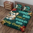 thumbnail image 3 of Corgi Dad Like a Regular Dad Only Cooler Happy Father's Day Quilt Bedding Set Welsh Corgi Dog Lover Gifts Idea 1 Blanket Bed Cover 2 Pillowcases - 02007, 3 of 5