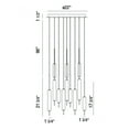thumbnail image 3 of 37235-031 Eurofase Lighting Cumberland Round Chandelier 12 Light-Antique Brass/Black/Satin Nickel Finish, 3 of 4