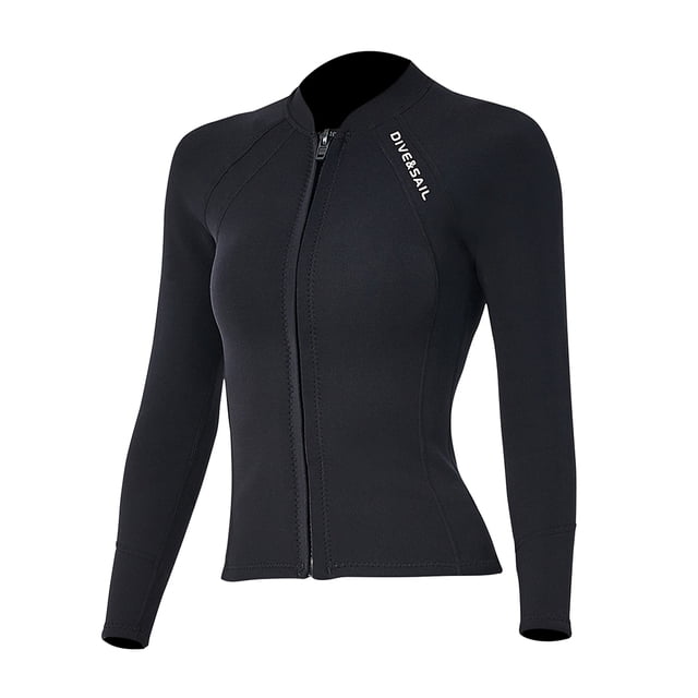 Chaqueta de buceo de neopreno de 2 mm Mujeres Snorkeling Swim Surf Split Tops