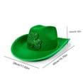 thumbnail image 3 of Gqtwoy St Patrick's Day Hat with Light, Green Velvet Leprechaun Hat, Party Accessories for St. Patrick's Day, Christmas Tree Topper, Costume Hat for Adults, Eye-catching Holiday Decoration, 3 of 5