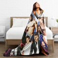 thumbnail image 6 of Jensen Ackles Blanket Soft and Warm Lightweight Fluffy Throws Blankets Rug Carpet Gift for Beach Yoga Bedroom Living Room Decoration Sofa Camping Trip Dorm Decor All Season, 6 of 6