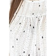 thumbnail image 4 of Blusa de chifón Sin manga Roman Fashion Juvenil 10731 Blanco, 4 of 6