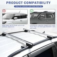 thumbnail image 2 of 48" Roof Rack Crossbars Luggage Cargo Carrier w/Lock For Jeep Cherokee 2014-2022, 2 of 8