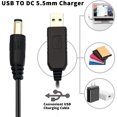thumbnail image 2 of fastboy Charging Cable 12V Direct Current USB Cables Convenient Handy to Carry Wear-resistance Easy to Use for 5.5mm Charger, 2 of 6