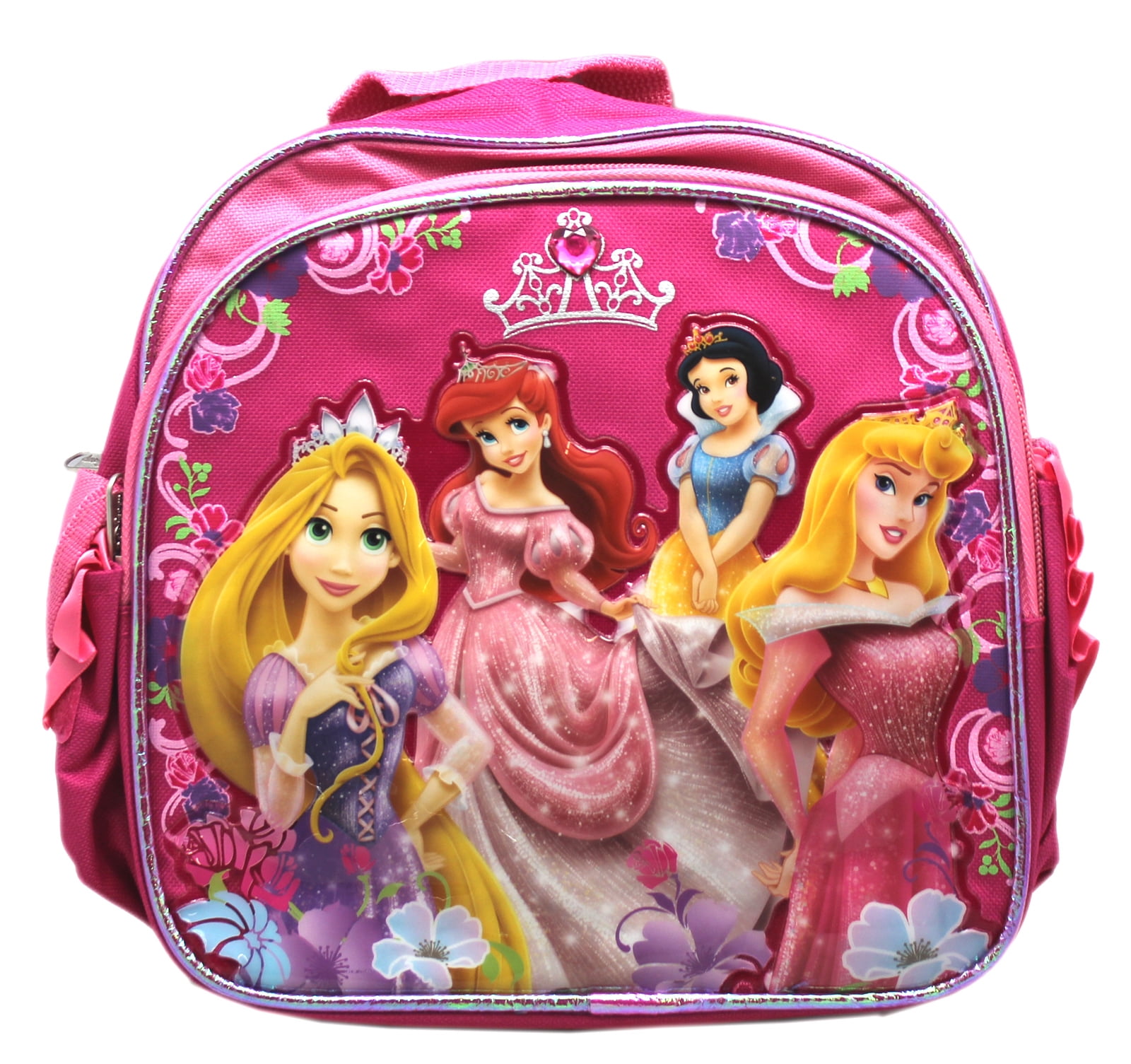 Backpack Disney Princess Rapunzel and Others Pink Floral Mini Toddler