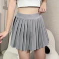 thumbnail image 2 of vigerkar Pleated Tennis Skirt for Women Tennis Skort for Woman High Waisted Golf Skirts Athletic Skirt Grey, S, 2 of 5