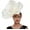 Creamy White, variant on Eowqpy Handmade Foam Flower Headpiece Hat for Women, Multi - Color Exaggerated Floral Hair Accessory for Weddings, Parties & Photo Shoots