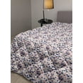 thumbnail image 2 of Blush Pink Down Alternative Comforter, Repetitive Geometric Pattern of Abstract Plus Signs and Squares, Microfiber Quilt for All Season, 5 Sizes, Blush Tan and Dark Blue, by Ambesonne, 2 of 3
