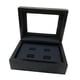 thumbnail image 4 of Vitrina para Anillos, Almacenamiento de Anillos de Madera, Forro de Cuero Sintético, Ventana Transparente, Resistente a Los Arañazos, Joyero Funcional 4 hoyos, 4 of 9
