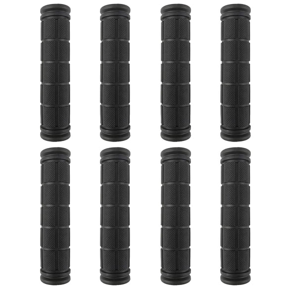 Kasteco 4 Pares De Empuñaduras De Manillar De Bicicleta, Empuñaduras De Seta Para Bicicletas De Montaña Bmx/Mtb/Carretera (Negro)