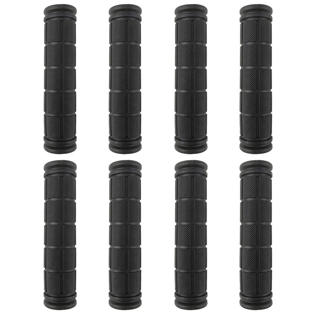 Kasteco 4 Pares De Empuñaduras De Manillar De Bicicleta, Empuñaduras De Seta Para Bicicletas De Montaña Bmx/Mtb/Carretera (Negro)