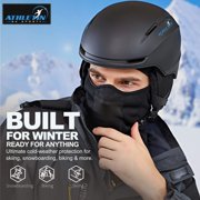 Athletin Thermal Balaclava Ski Mask, Windproof Winter Face Mask, Black