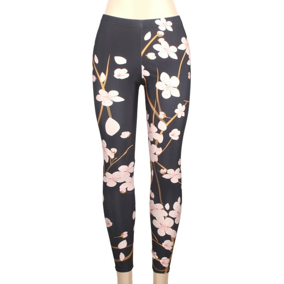 SAYFUT Women's Seamless Stretch Printed Leggings Ankle Length Tights Knit Pants