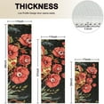 thumbnail image 4 of Black Gothic Skull Flower Pattern Kitchen Rugs Sets Of 3,Kitchen Runner Rugs Non Skid Washable,Decorative Kitchen Floor Mats for Kitchen,Sink,Laundry,17"x30"+ 17"x47" + 17"x59", 4 of 6