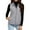 Gray(1), variant on Womens Vests Padded Lightweight Sleeveless Vest Fall Winter Full Zip Outerwear Vests with Pockets