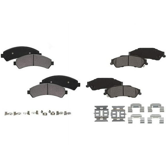 Brake Pad Set - Compatible with 1998 - 2004 Chevy S10 1999 2000 2001 2002 2003