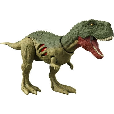 Jurassic World Dominion Extreme Damage Quilmesau Dinosaur Action Figure Toy, Battle Play
