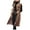 Khaki, variant on LEAVINGSUO Womens Tops Winter Coats for Women Womens Plus Size Clearance $5 Ladies Fashion Long Color Warm Round Neck s Vest Jacket