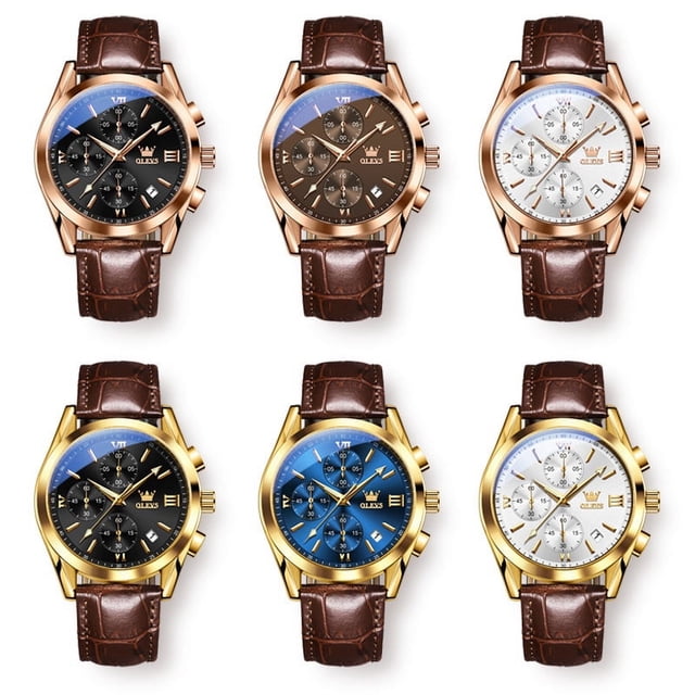 Reloj de cuarzo, tres esferas, cronometraje de seis agujas, reloj deportivo para hombre, reloj para hombre