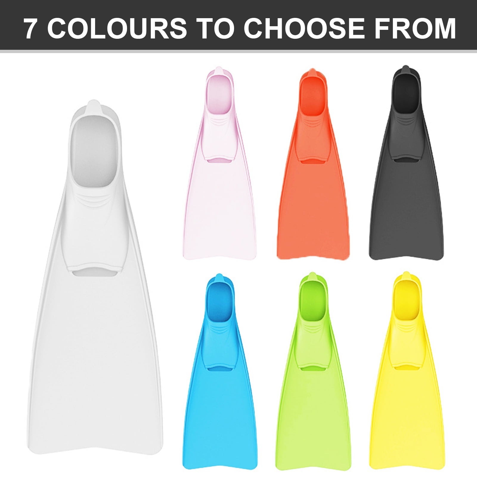 Flexible Swimming Training Fin Swim Flippers Travel Size Swim Fin for Man Women Kid Snorkeling Diving Swimming Pool